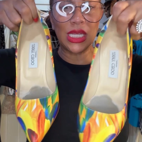 Jimmy Choo Shoes - Jimmy Choo Colorful Floral Heels